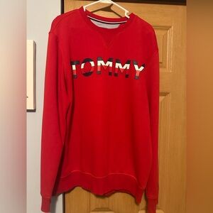 Tommy Hilfiger Vibrant Red Crewneck Sweatshirt